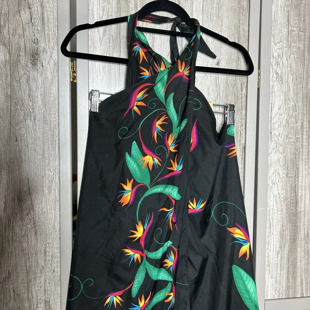 Hilo Hattie Pareo Swim Cover Up Birds of Paradise Sarong Beach Resort Vacation